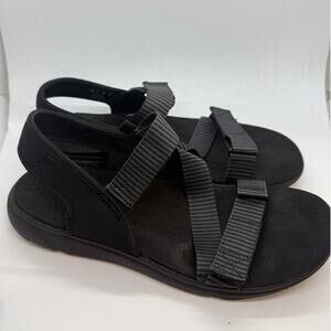 Ryka Manifest Sport Adjustable Sandals Women's US 10 Black Hook & Loop Closure